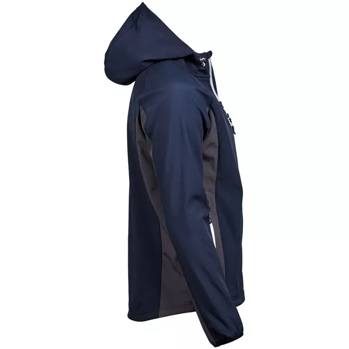 Tee Jays Performance softshell jacket with hood, Navy/Dark grey, large image number 3