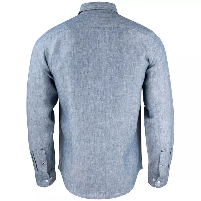 Cutter & Buck Summerland Modern fit hørskjorte, Denim Melange, large image number 1