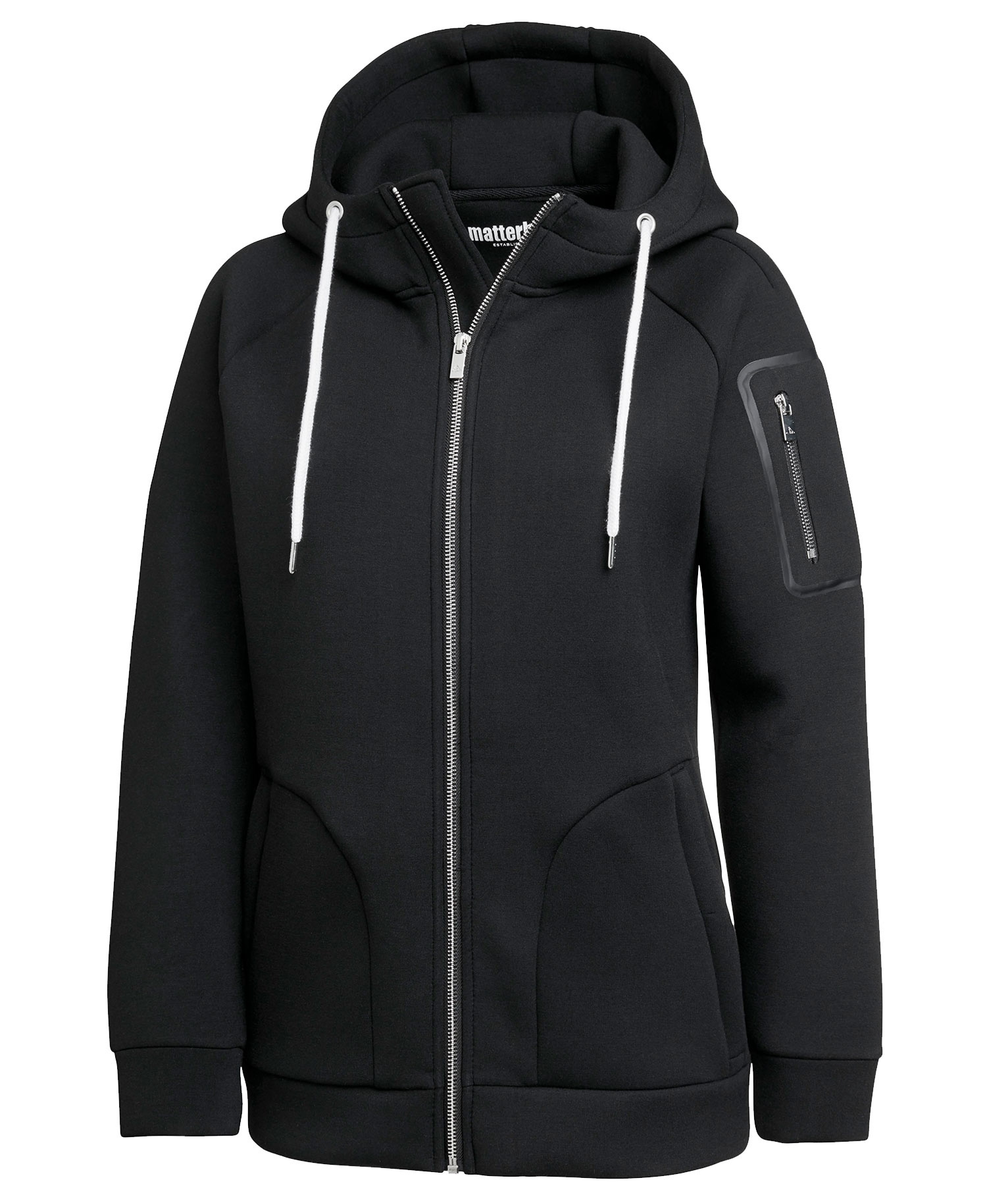 Matterhorn Paccard women's hoodie with zipper, Black