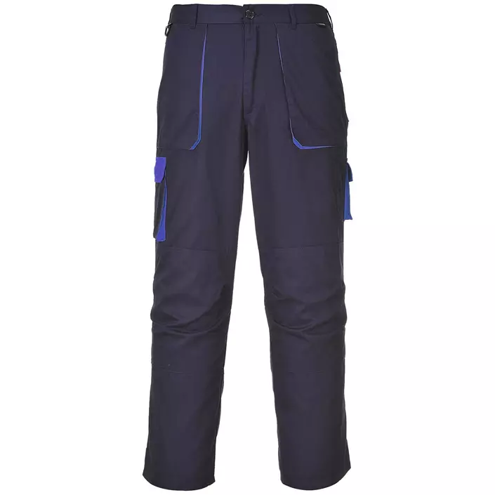 Portwest Texo work trousers, Navy/Royal, large image number 0