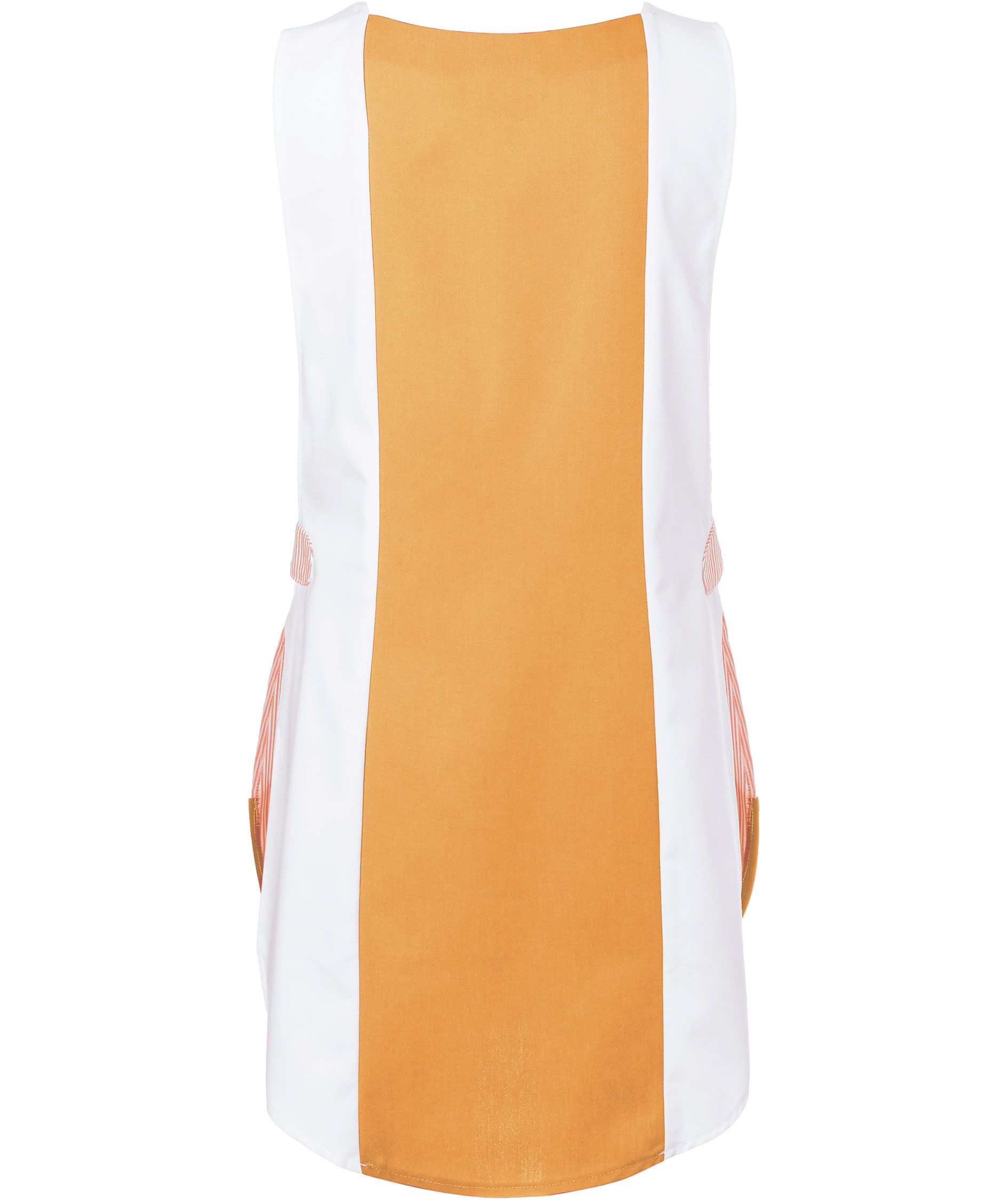 Karlowsky Laila women's sandwich apron, Ochre/white, large image number 1