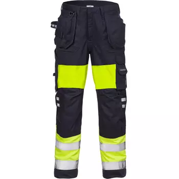 Fristads Flamestat women's craftsman trousers 2777 ATHS, Hi-Vis yellow/marine