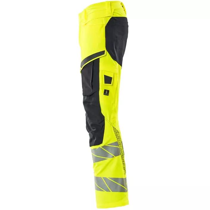 Mascot Accelerate Safe work trousers full stretch, Hi-Vis Yellow/Dark Marine, large image number 2
