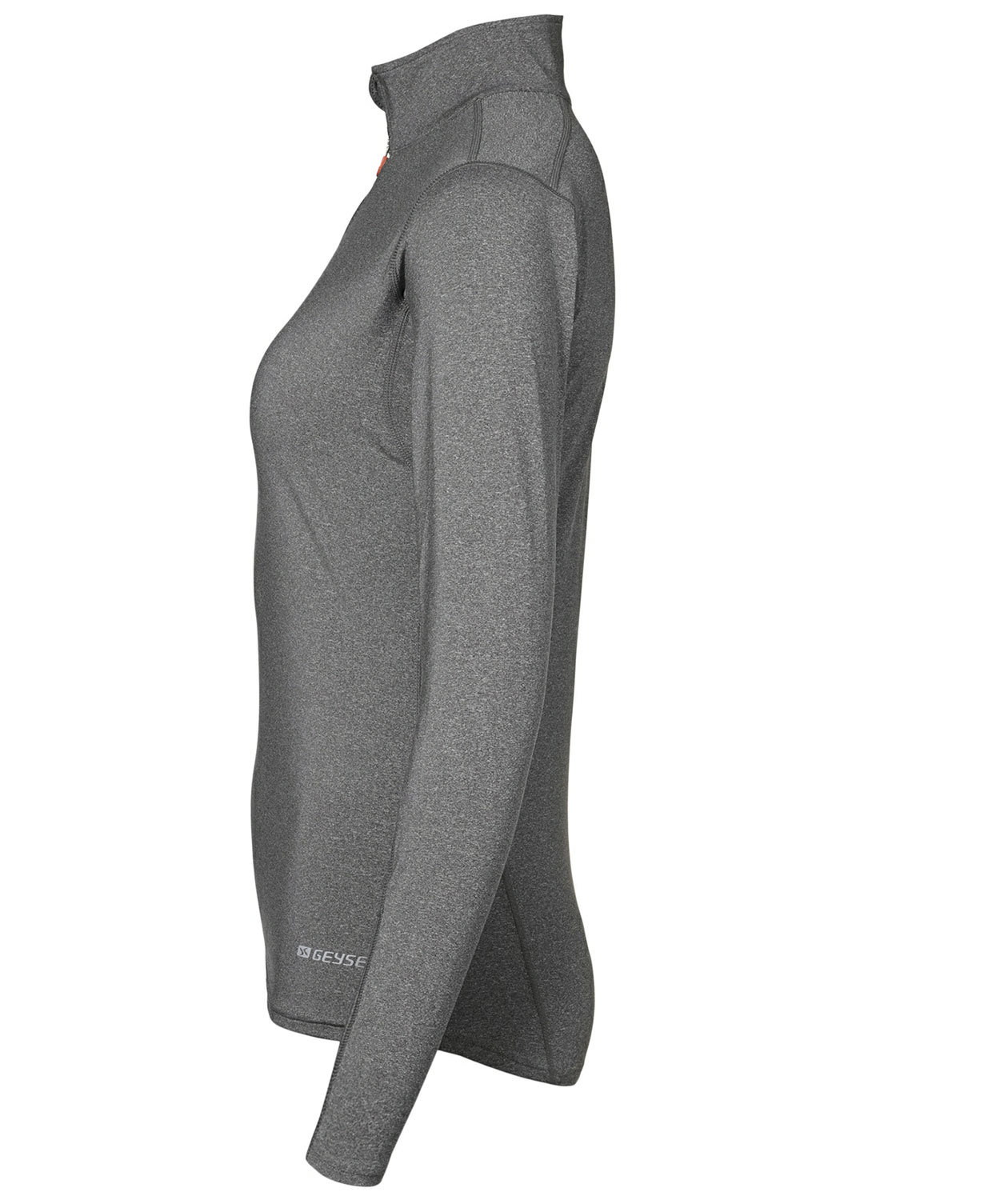 GEYSER Warm trainer lang&aelig;rmet dame l&oslash;be T-shirt, Gr&aring;, large image number 1