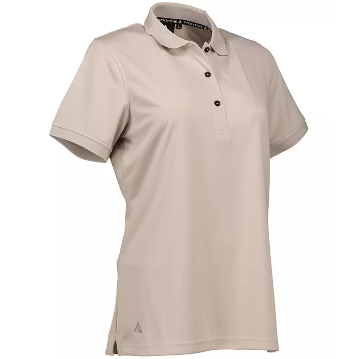 2. Sortering Pitch Stone dame polo T-shirt, Sand, large image number 0