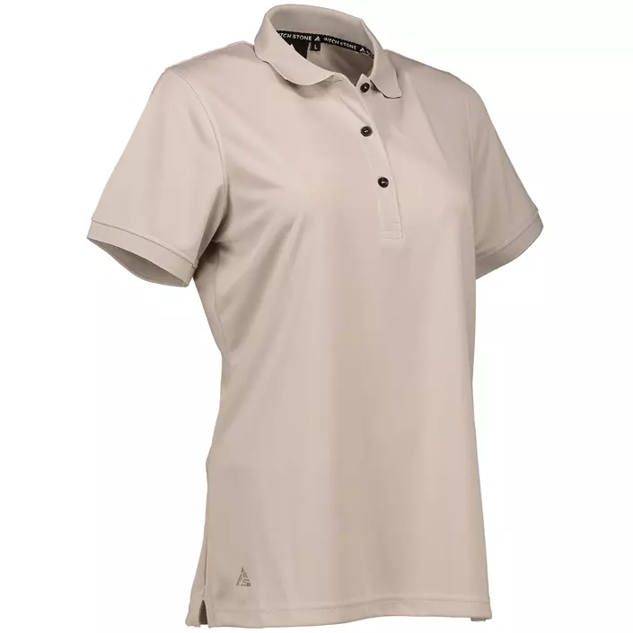 2. Sortering Pitch Stone dame polo T-shirt, Sand, large image number 0