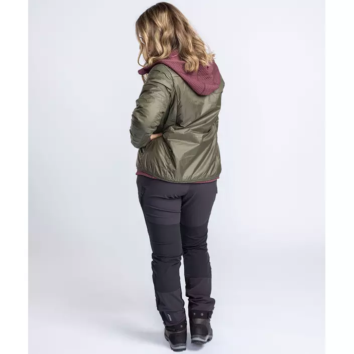 Pinewood Insulated dame midlayer med uld, Moss green, large image number 3