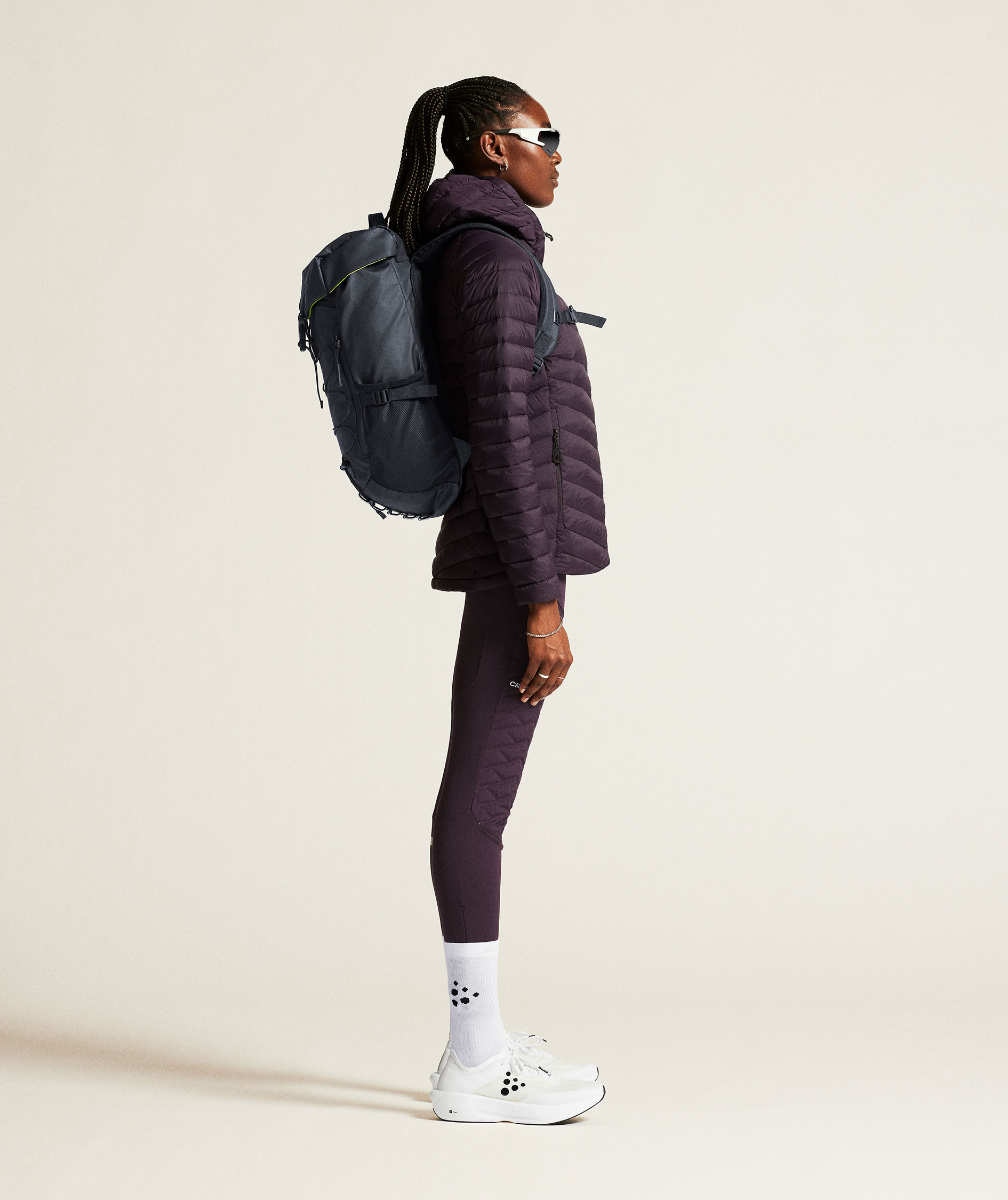 Craft ADV Explore Light women's down jacket, Dk Plum, large image number 10