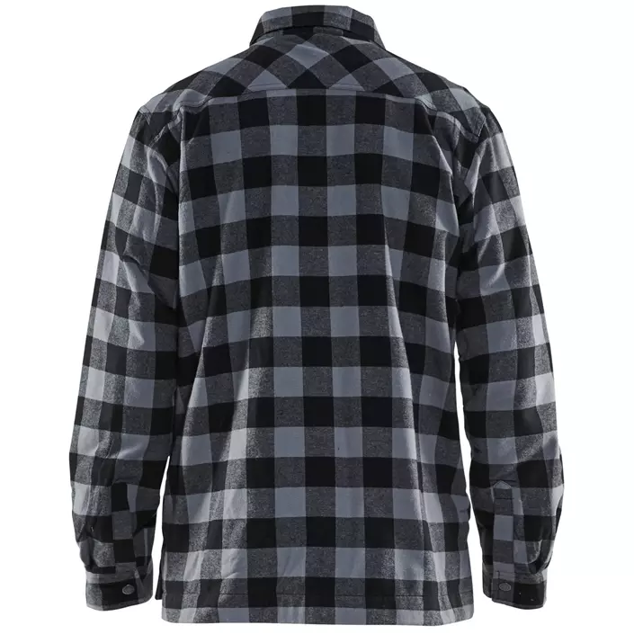Blåkläder foret flannel snekkerskjorte, Mørkegrå/Svart, large image number 2