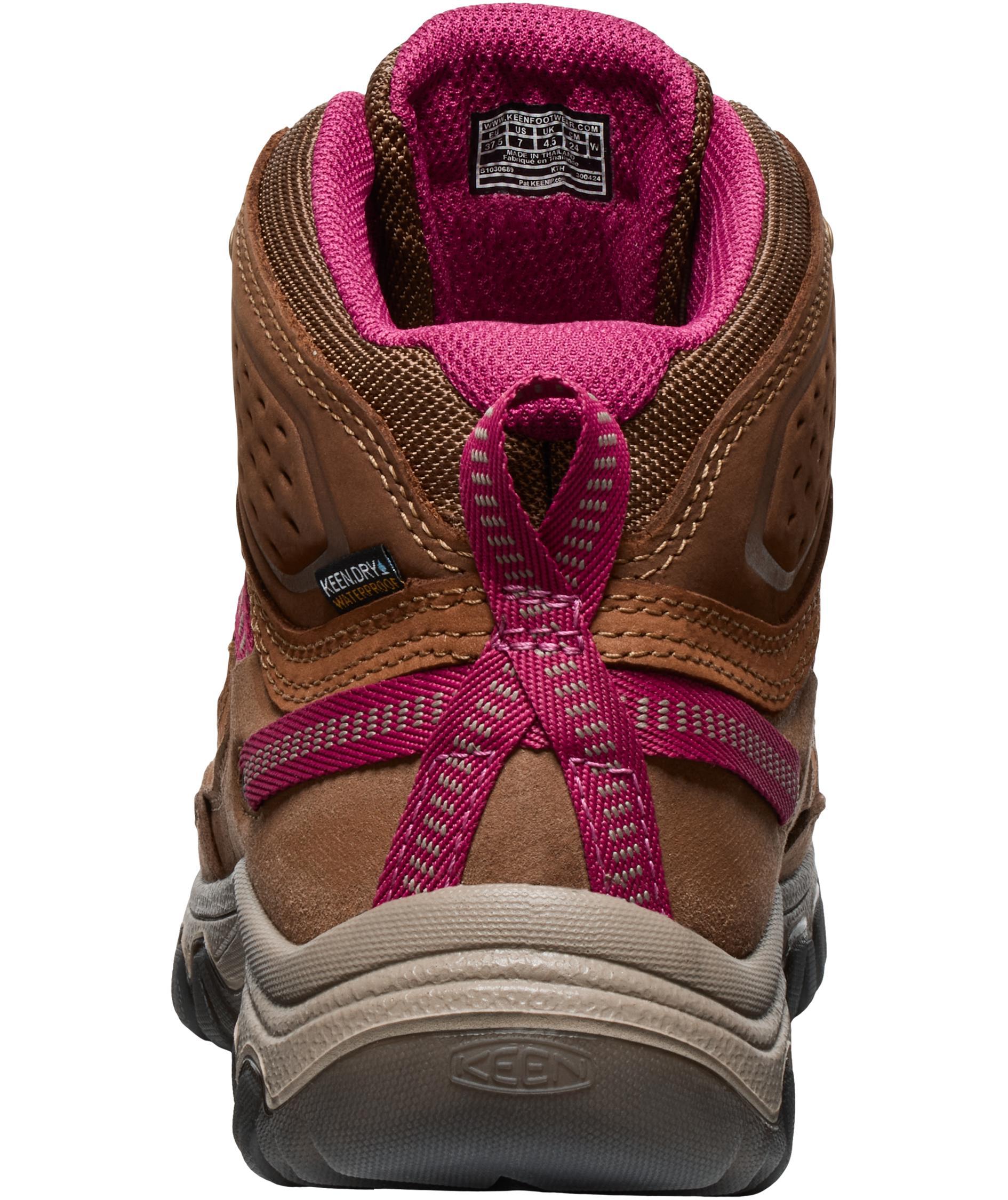 Keen Targhee IV Mid WP women's hiking boots, Bison/Beaujolais, large image number 6