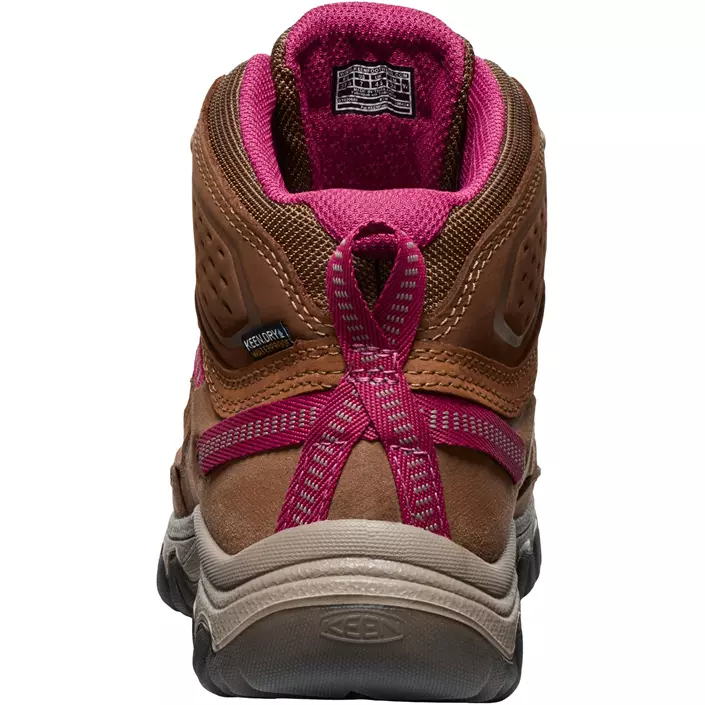 Keen Targhee IV Mid WP dame turstøvletter, Bison/Beaujolais, large image number 6