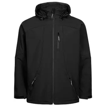Lyngsøe softshell jacket for kids, Black