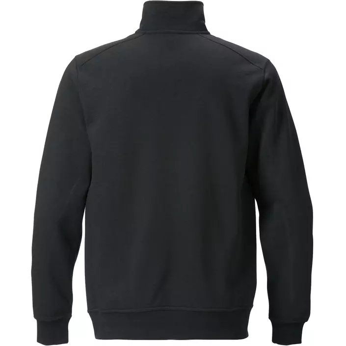 Fristads sweatshirt half zip 7607, Sort, large image number 1