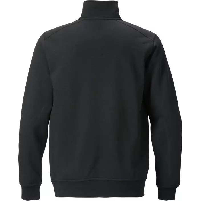 Fristads sweatshirt half zip 7607, Black, large image number 1