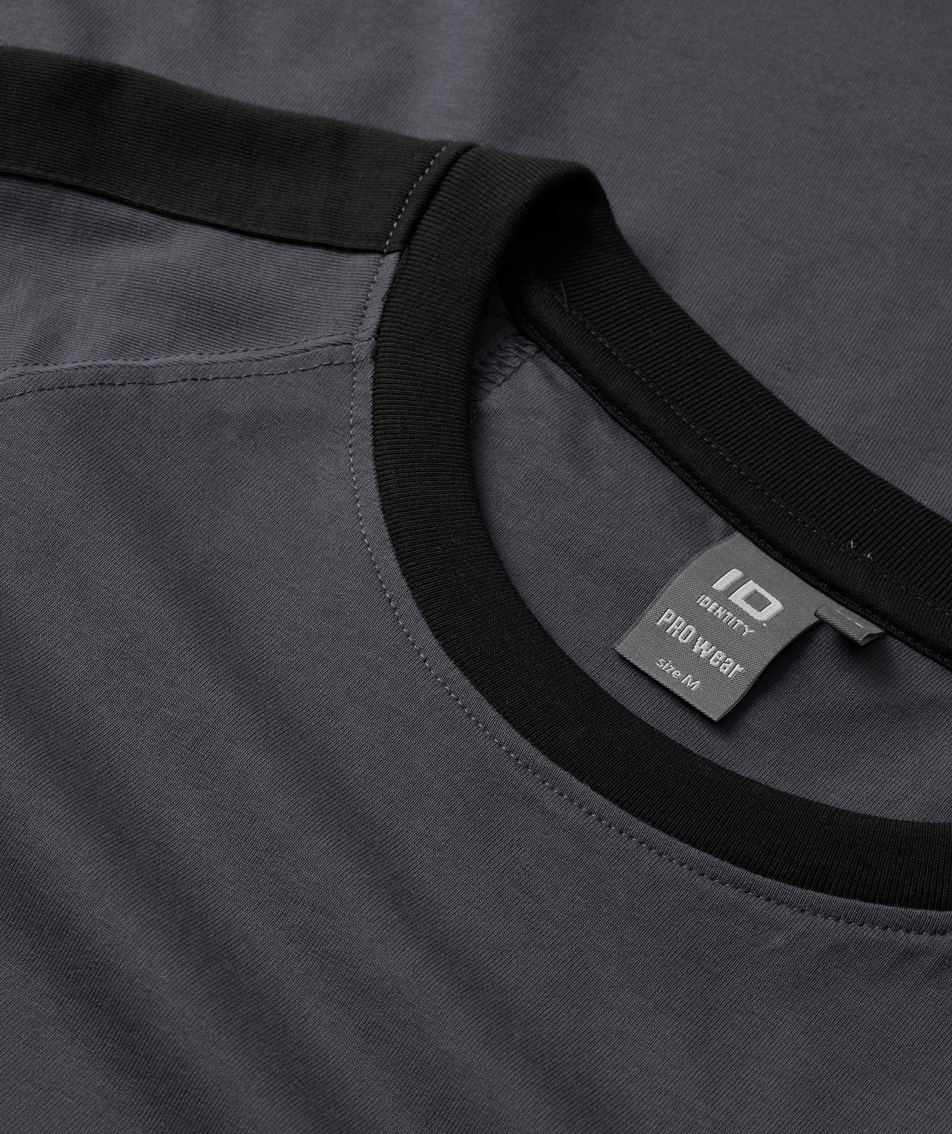 ID Pro Wear Kontrastfarben T-Shirt, Silver Grey, large image number 3