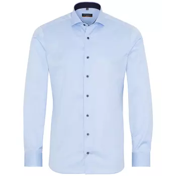 Eterna Cover Slim fit Hemd mit Kontrastfarben, Hellblau