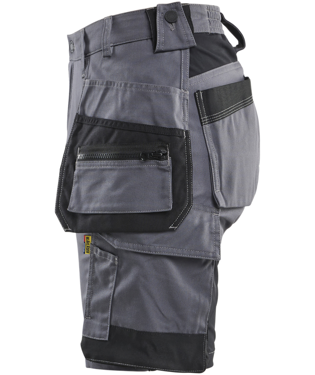 Bl&aring;kl&auml;der dame h&aring;ndv&aelig;rkershorts, Mellemgr&aring;, large image number 4