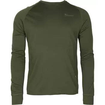 Pinewood Lappland langærmet T-shirt med merinould, Moss green