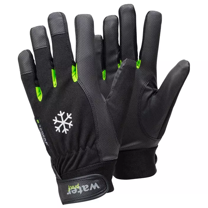 Tegera 517 winter work gloves, Black/Green, large image number 0