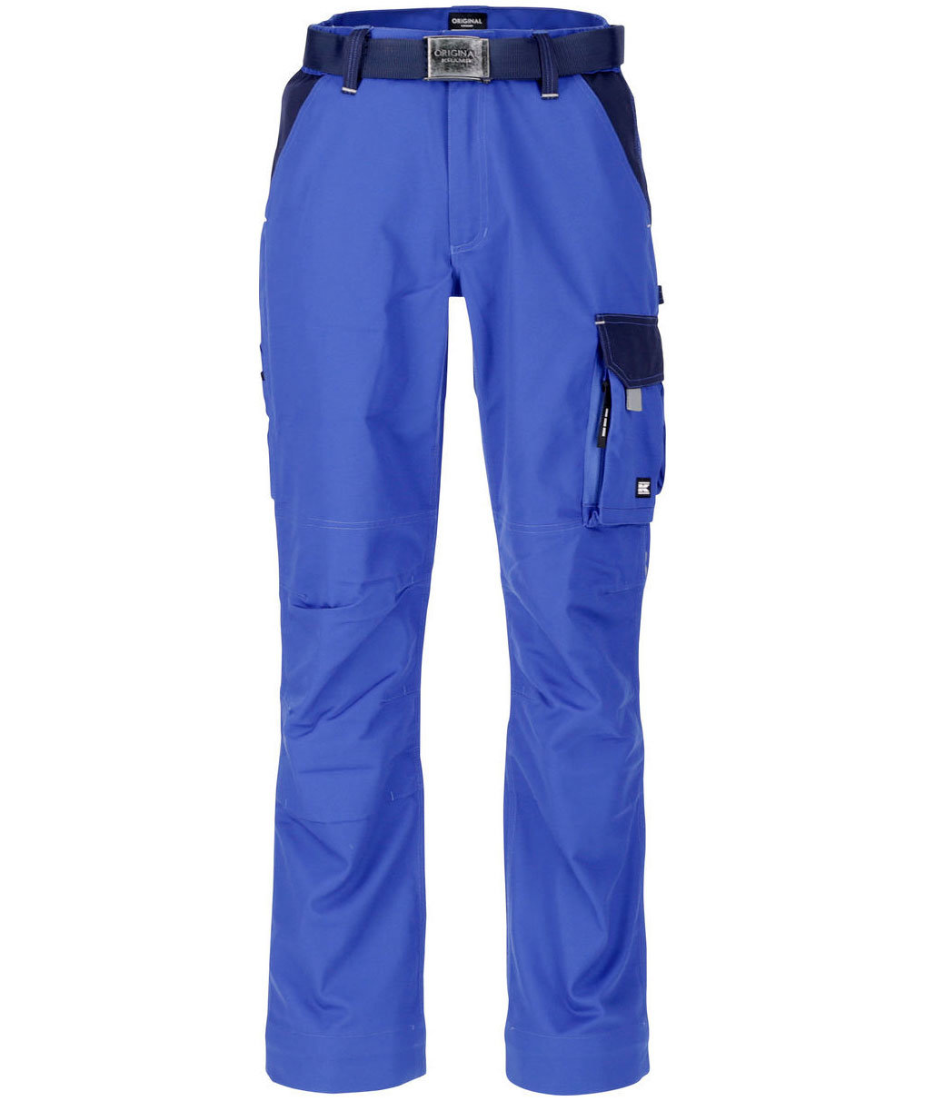 Kramp Original work trousers with belt, Royal Blue/Marine, large image number 0