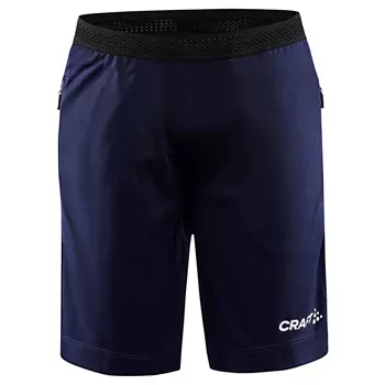 Craft Evolve Zip Pocket shorts for kids, Navy