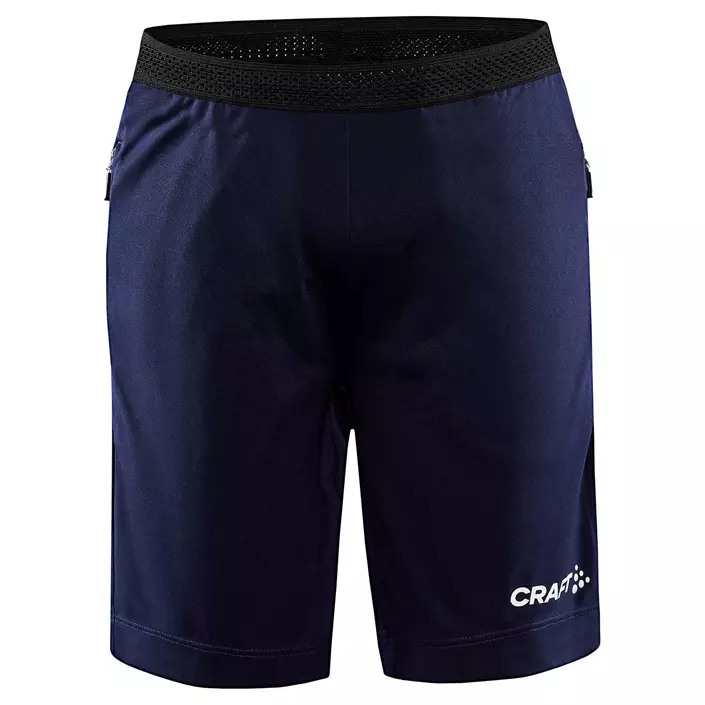 Craft Evolve Zip Pocket shorts for kids, Navy, large image number 0
