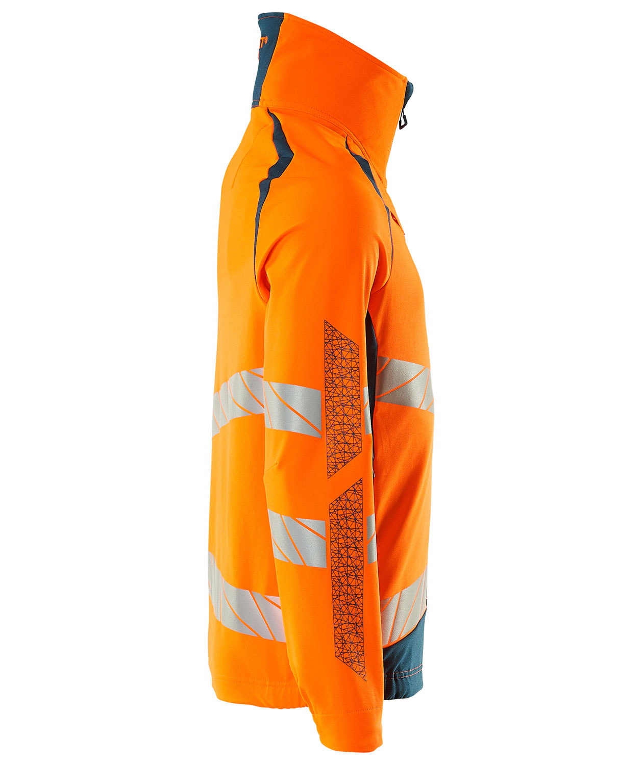 Mascot Accelerate Safe jacket full stretch, Hi-Vis Orange/Dark Petroleum, large image number 3