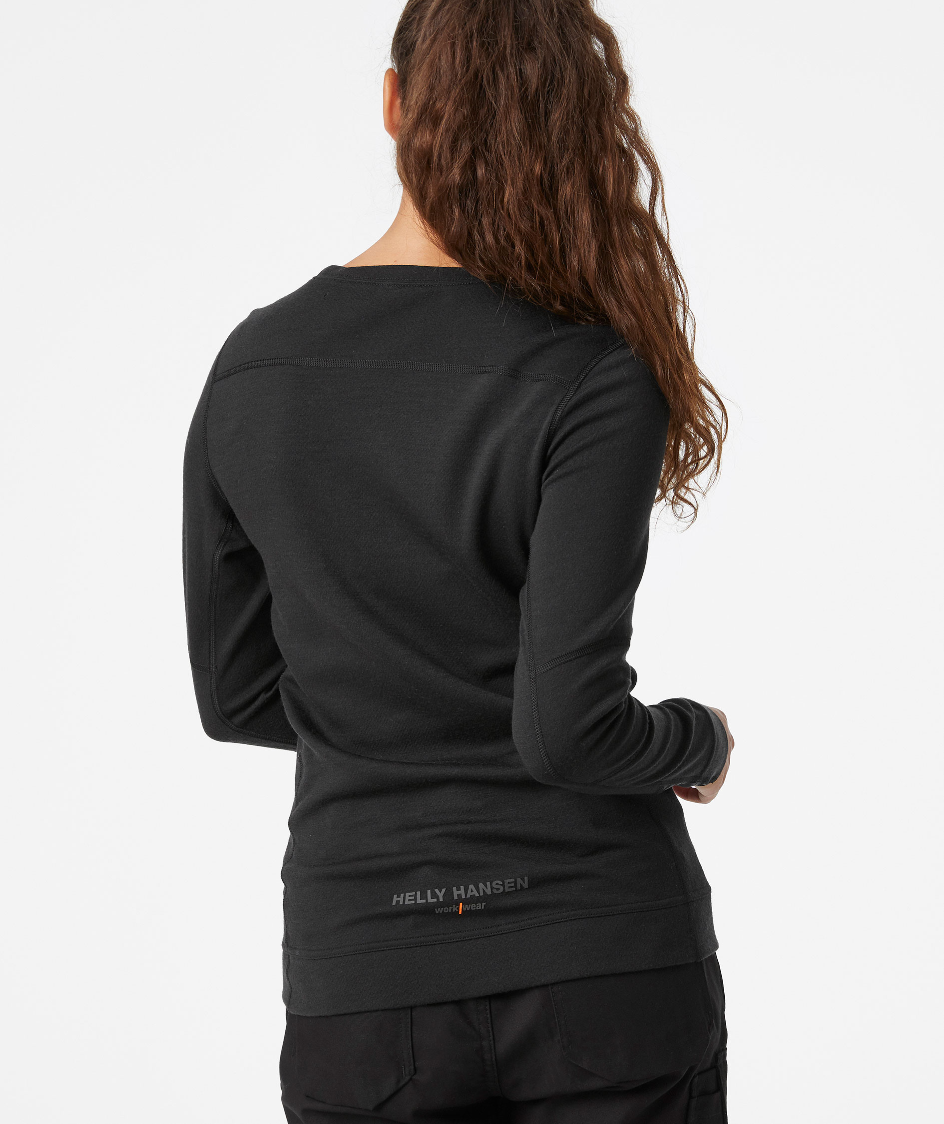 Helly Hansen Lifa women's long-sleeved undershirt with merino wool, Black, large image number 3