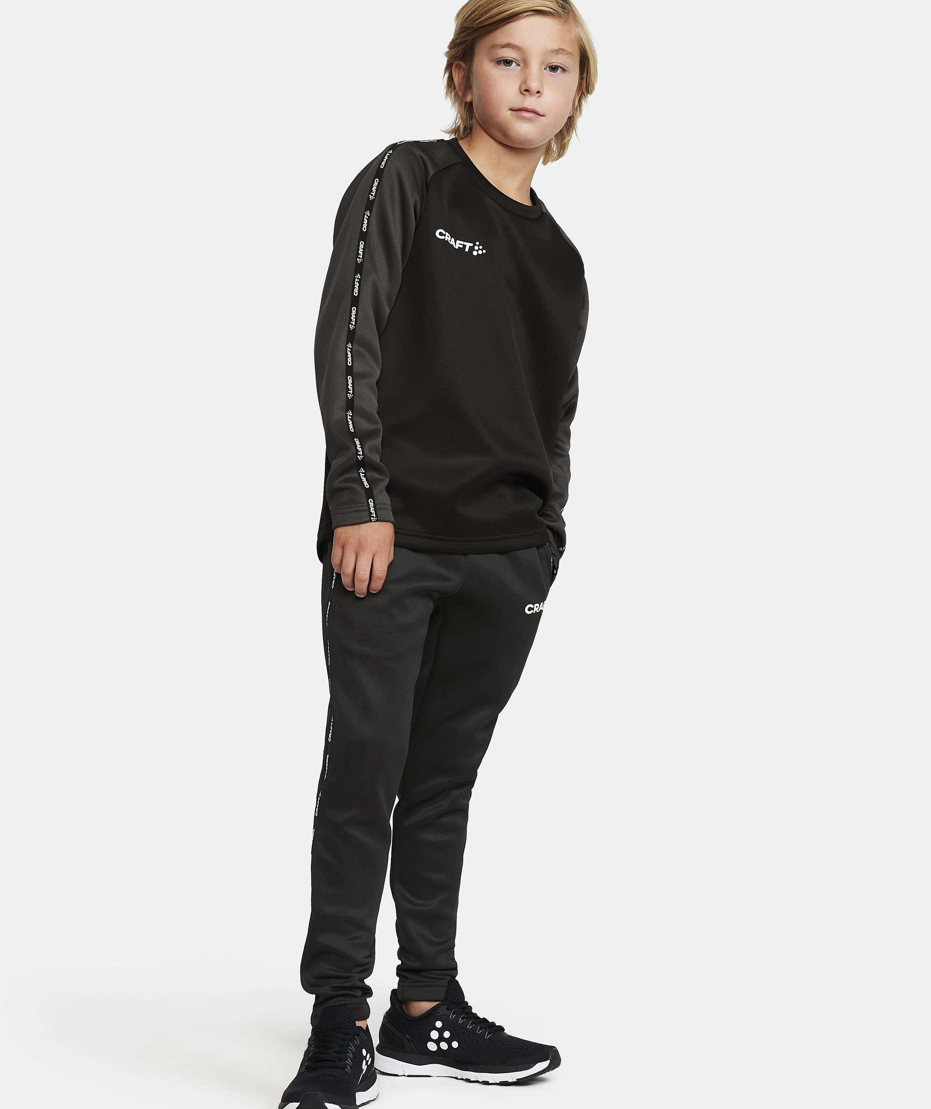 Craft Squad 2.0 training pullover for kids, Black/Granite, large image number 1