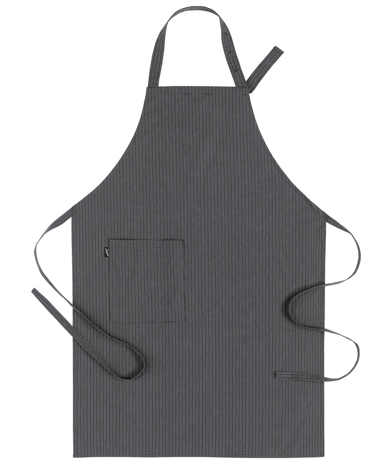 Segers 4579 bib apron with pocket, Antracit Grey, Antracit Grey, swatch