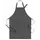 Segers 4579 bib apron with pocket, Antracit Grey, Antracit Grey, swatch