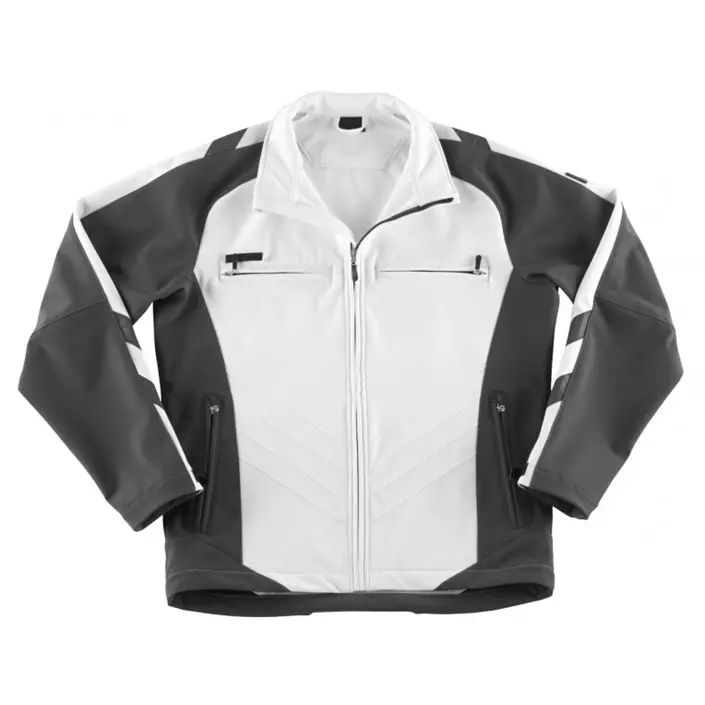 Mascot Unique Dresden softshell jacket, White/Dark Antracit, large image number 1