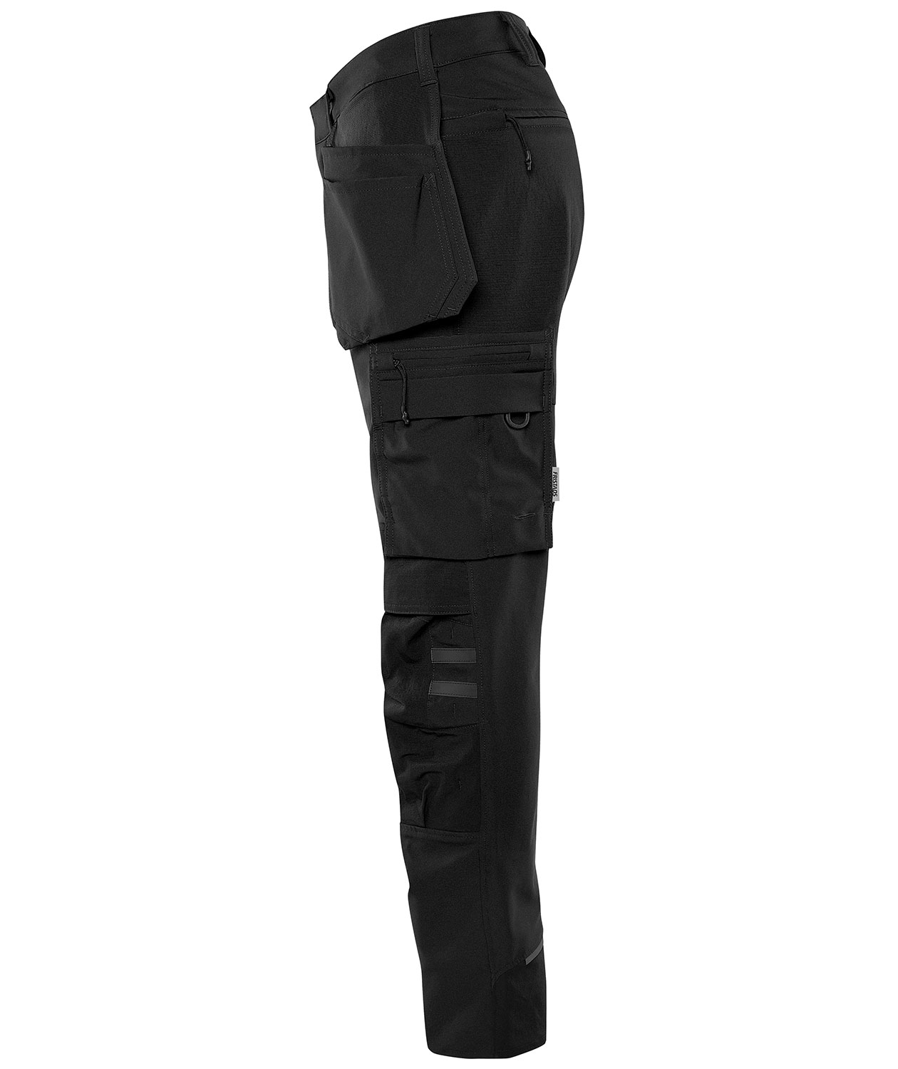 Fristads women's craftsman trousers 2599 LWS full stretch, Black, large image number 4