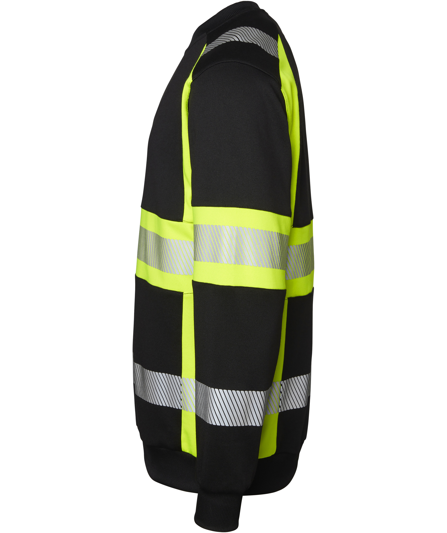 Top Swede sweatshirt 602, Black/Hi-Vis Yellow, large image number 3