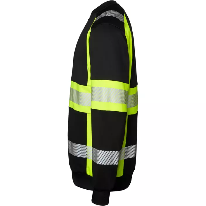 Top Swede Sweatshirt 602, Schwarz/Hi-Vis Gelb, large image number 3