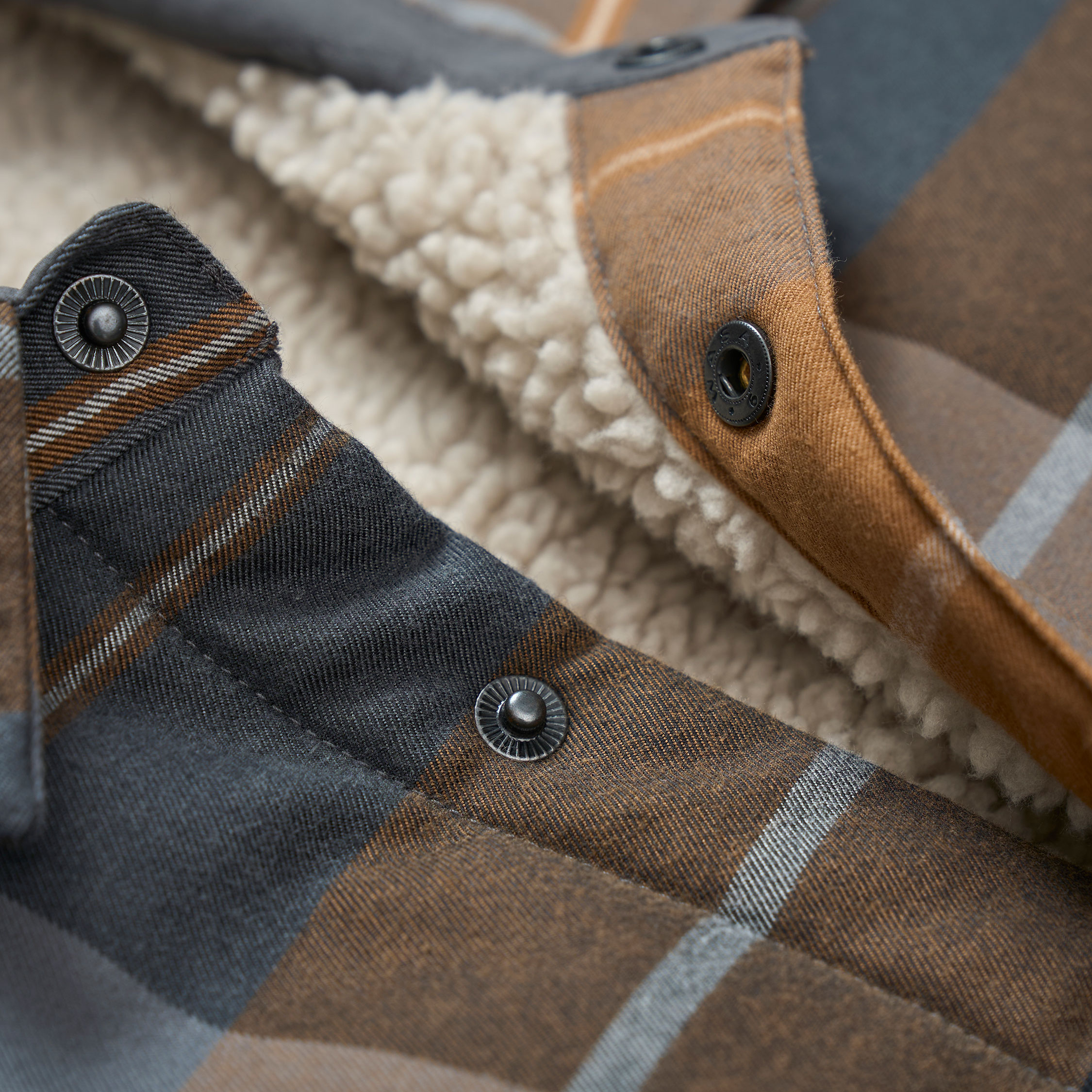 Mascot Customized flannel skjortejakke, N&oslash;ddebrun, large image number 7