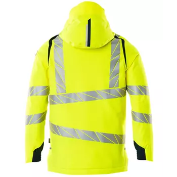 Mascot Accelerate Safe winter jacket, Hi-Vis Yellow/Dark Marine