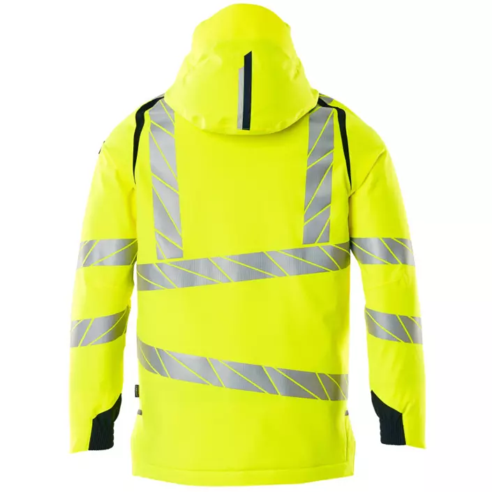 Mascot Accelerate Safe winter jacket, Hi-Vis Yellow/Dark Marine, large image number 1