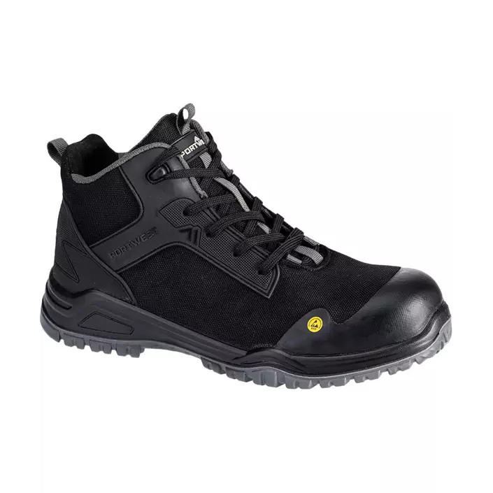 Portwest Bevel Composit safety boots S3S, Black/Grey, large image number 0