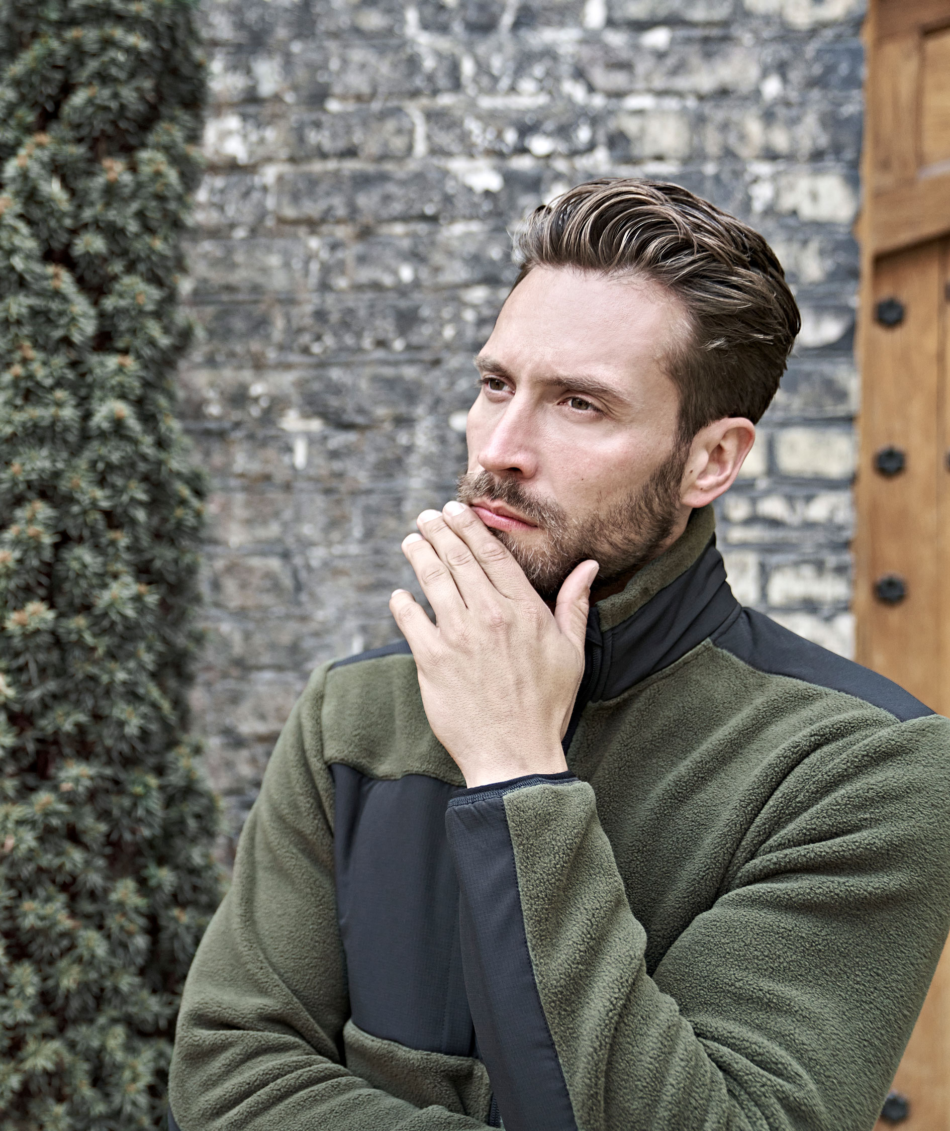 Tee Jays Mountain fleece jacket, Deep Green/Black, large image number 10