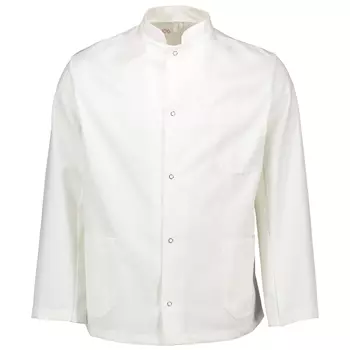 Borch Textile butcher jacket with interior pockets, White