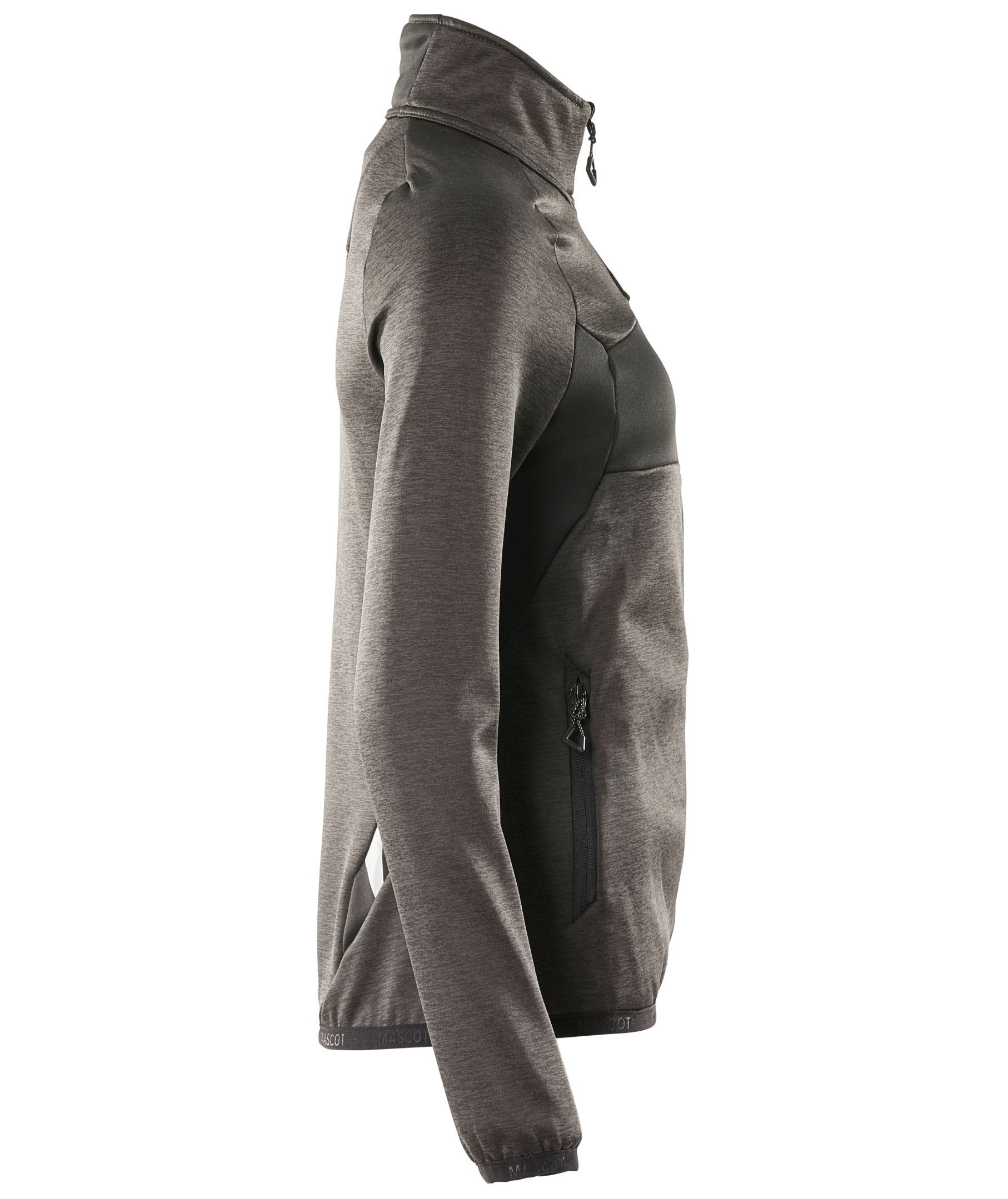 Mascot Accelerate fleece cardigan dam, M&ouml;rk Antracit/Svart, large image number 2