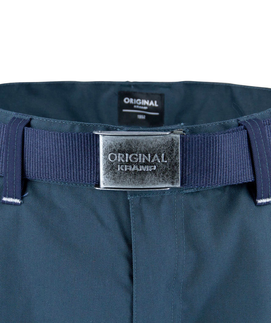 Kramp Original arbeidsbukse med belte, Gr&oslash;nn/Marine, large image number 4