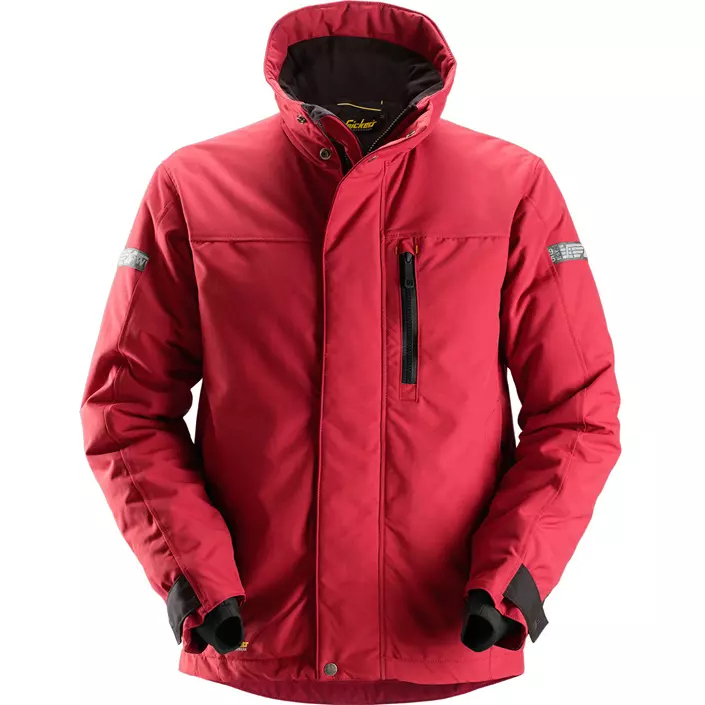 Snickers AllroundWork 37.5® winter work jacket 1100, Red/Black, large image number 0