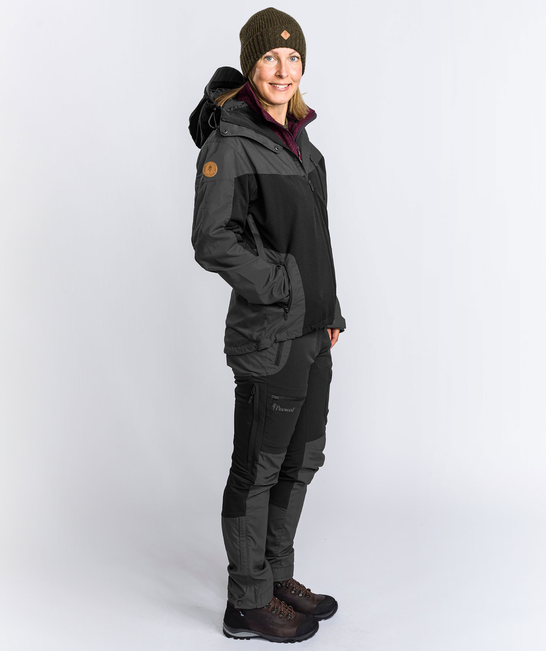 Pinewood&nbsp;Finnveden Hybrid Extreme damebukser, Black/Dark Anthracite, large image number 3