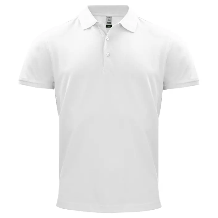 Clique Classic polo T-shirt, Hvid, large image number 0