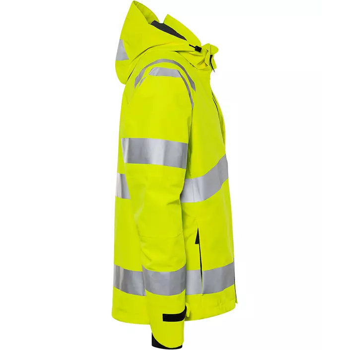 Fristads shell jacket 4680 GLPS, Hi-Vis Yellow, large image number 4
