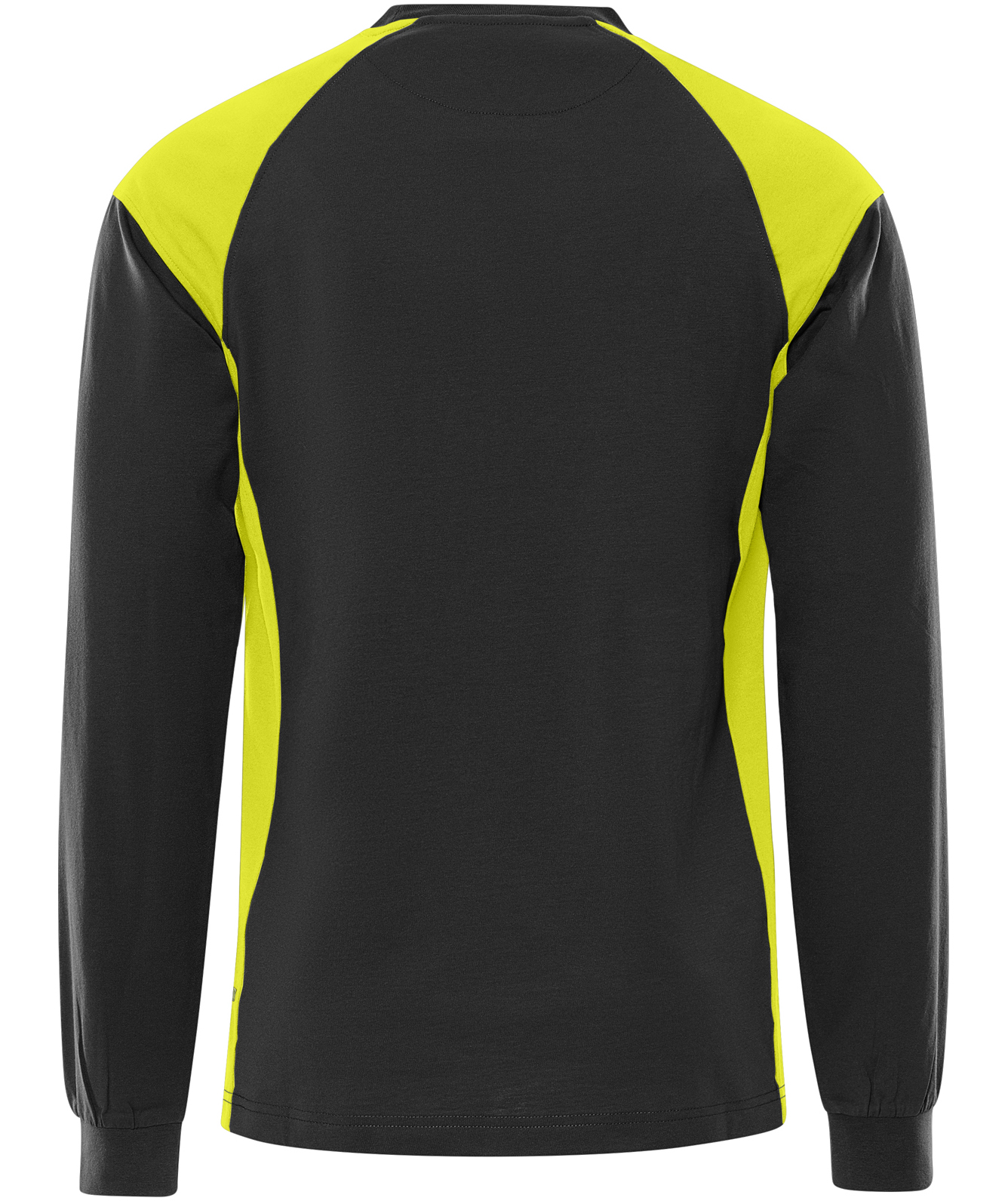 Fristads Heavy long-sleeved T-shirt 7071 GTM, Black/Hi-Vis Yellow, Black/Hi-Vis Yellow, large image number 1