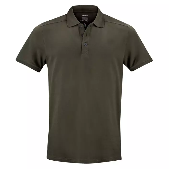 South West Martin polo T-shirt, Dark Olive, large image number 0
