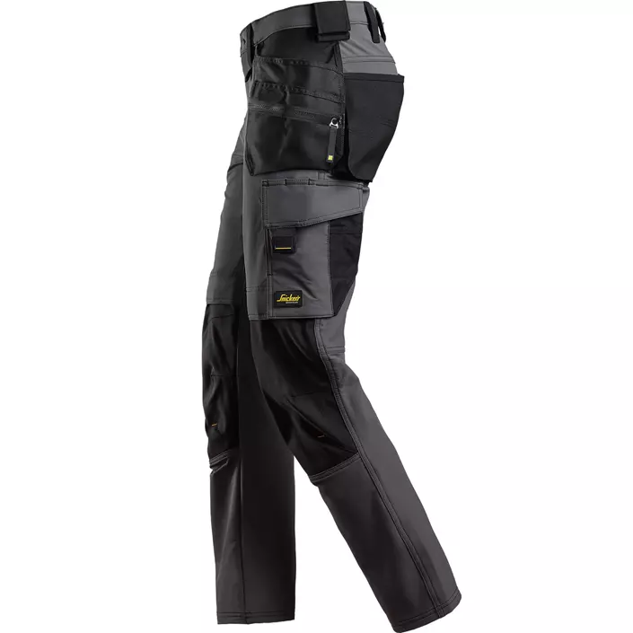 Snickers AllroundWork craftsman trousers 6271 full stretch, Steel Grey/Black, large image number 3